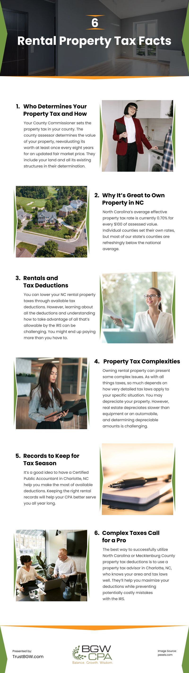 6 Rental Property Tax Facts Infographic